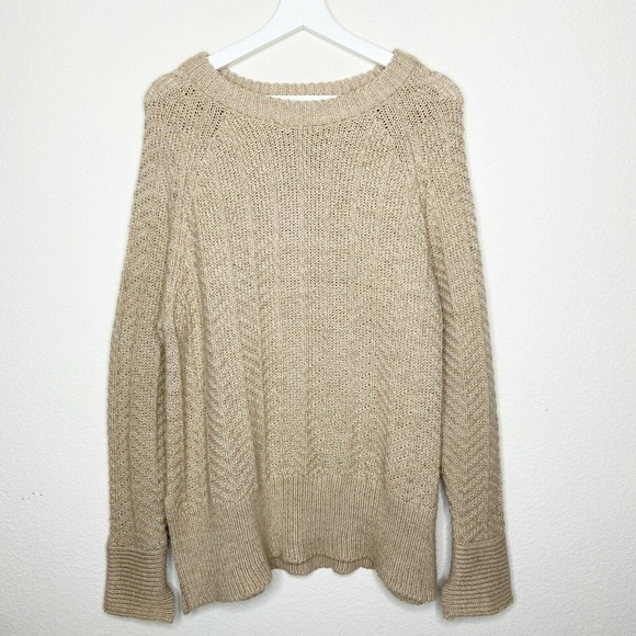 H&M Tan Longer Length Multi Knit Sweater - Picture 1 of 9